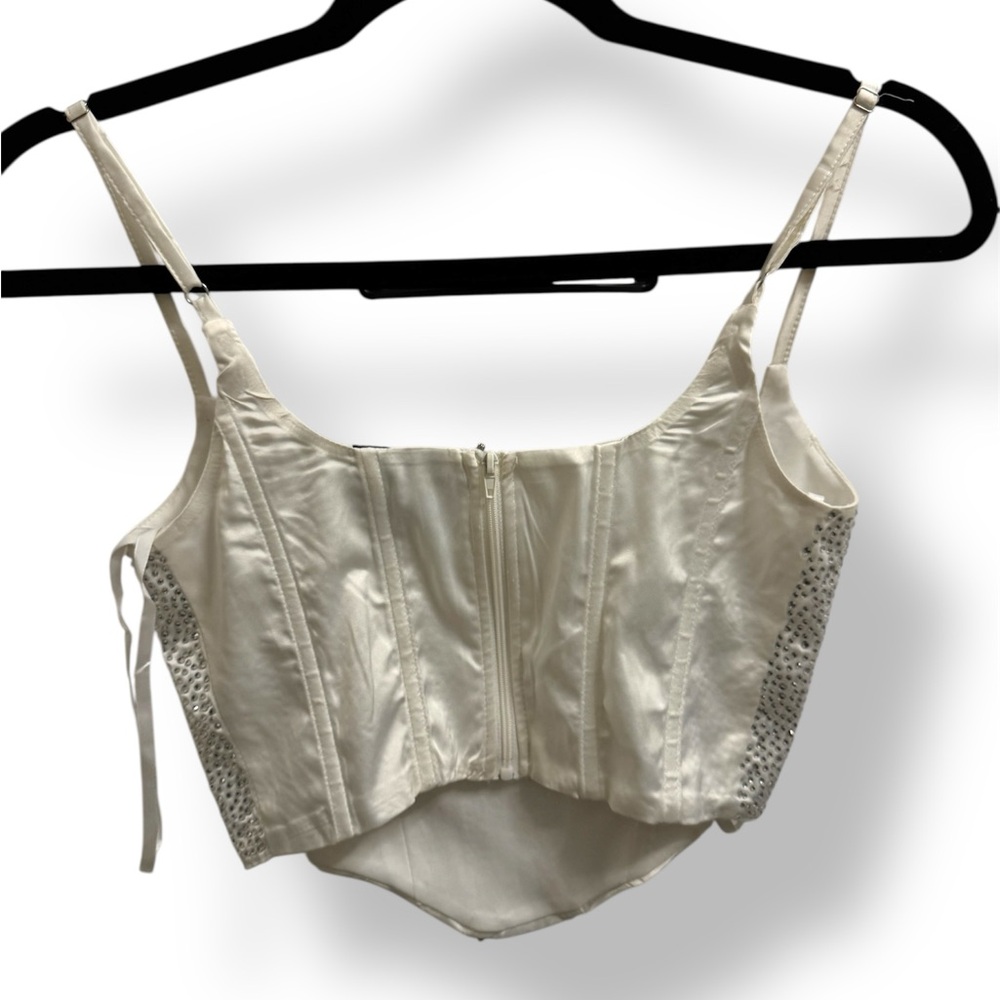 White Rhinestone Top - Picture 2 of 4